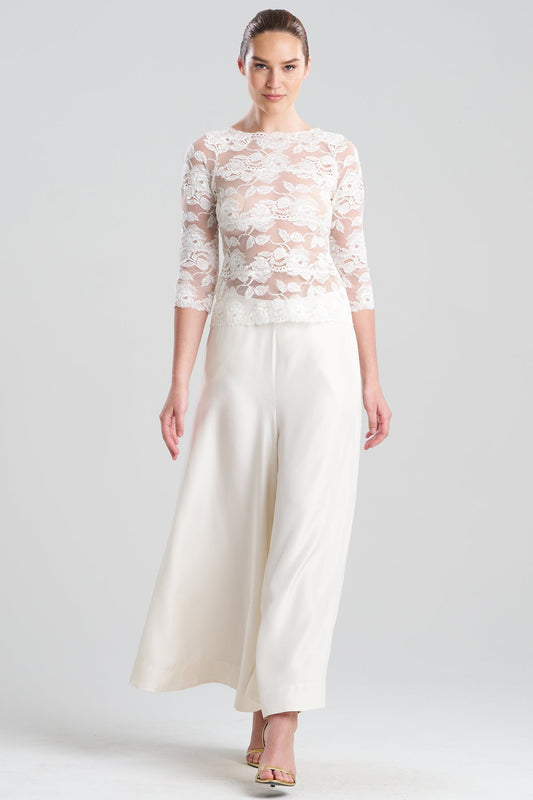 Buy Imagine Allover Lace Top in Warm White Online Warm White