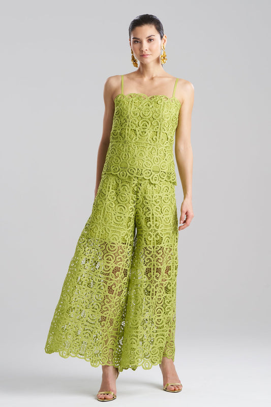Raffia Lace Cami Pear