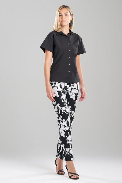 Buy Techno Poplin Shirt in Black Online Black