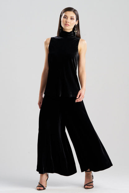 Buy Velvet Turtleneck in Black Online Black