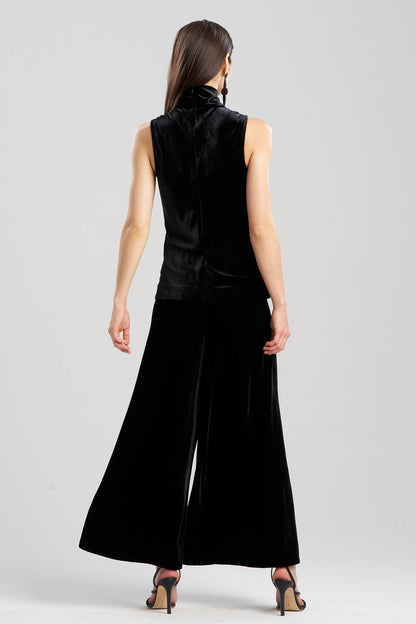 Buy Velvet Turtleneck in Black Online Black