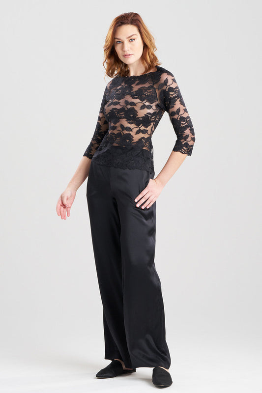 Buy Imagine Allover Lace Top in Black Online Black