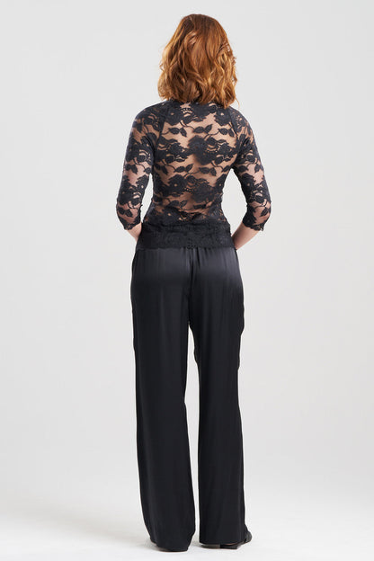 Buy Imagine Allover Lace Top in Black Online Black