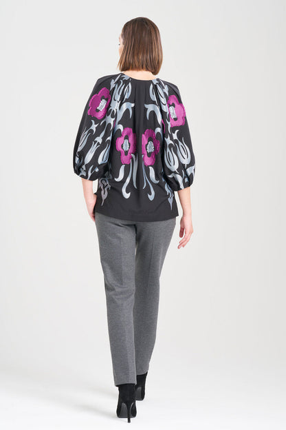Buy Suzani Jacquard Top in Black Multi Online Black Multi