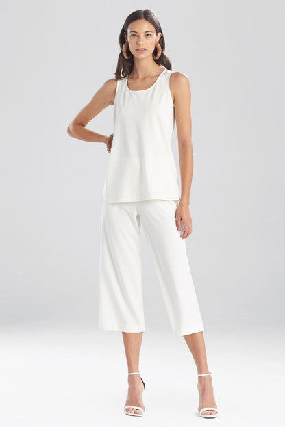 Buy Light Weight Ponte Tank in Snow Online Snow
