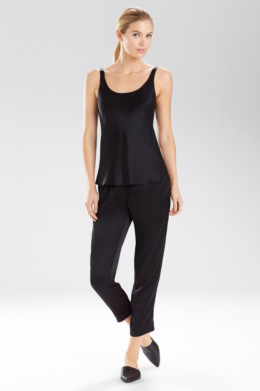 Buy Key Silk Tank in Black Online Black