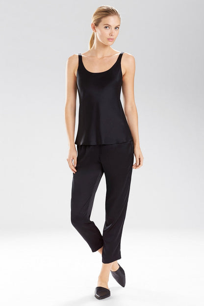Buy Key Silk Tank in Black Online Black
