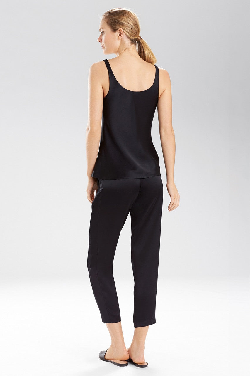 Buy Key Silk Tank in Black Online Black