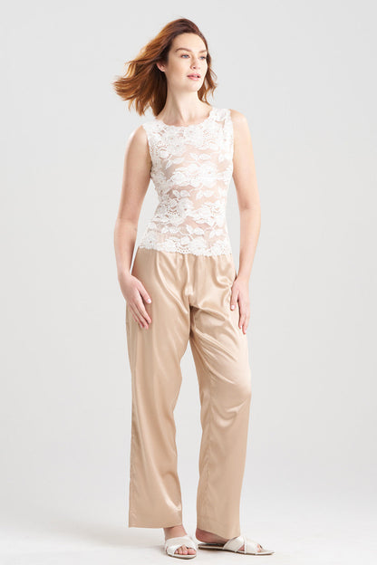 Buy Imagine Allover Lace Tank in Warm White Online Warm White