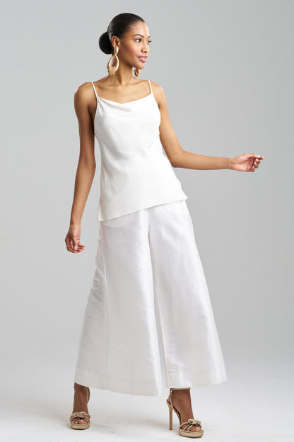 Buy Couture Silk Crepe Cowl Cami in Warm White Online Warm White