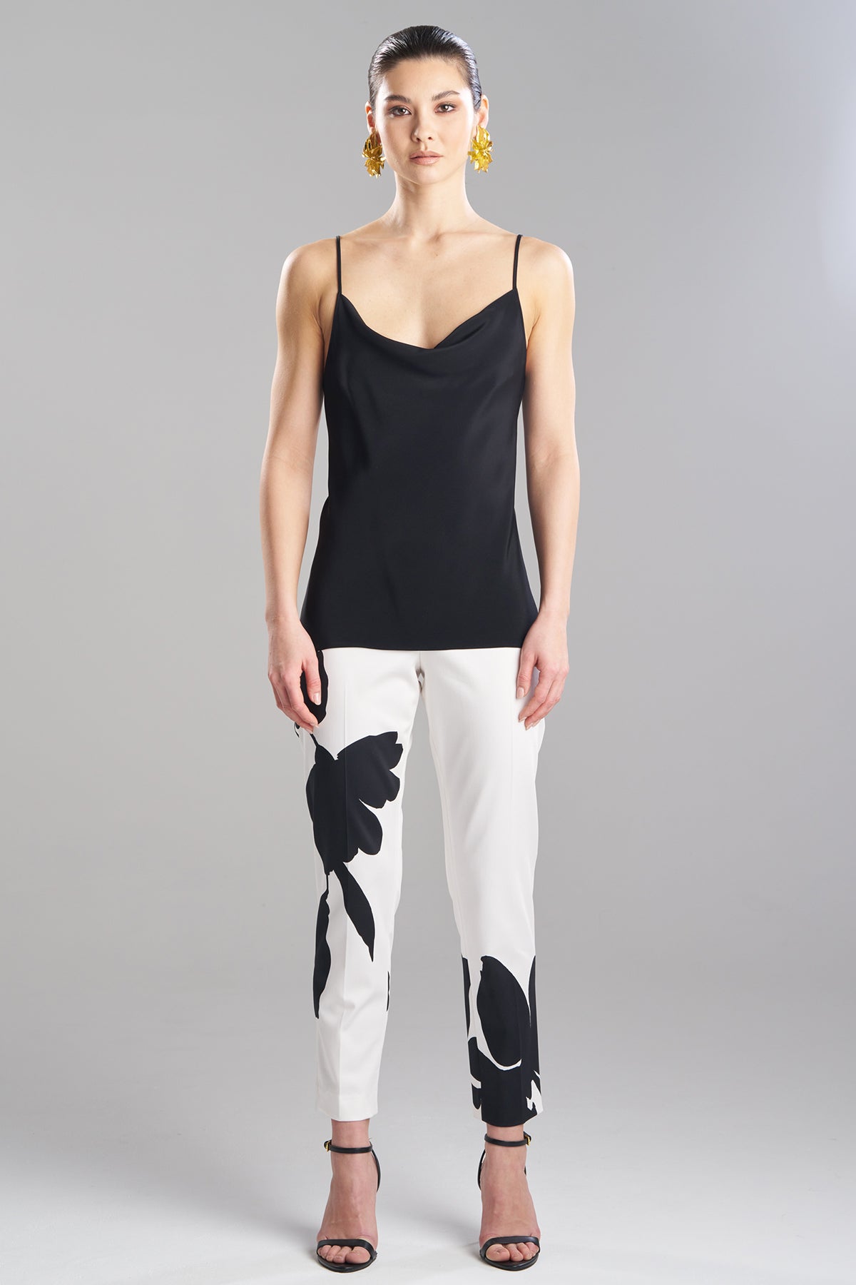 Buy Key Essentials Cowl Silk Cami in Black Online Black