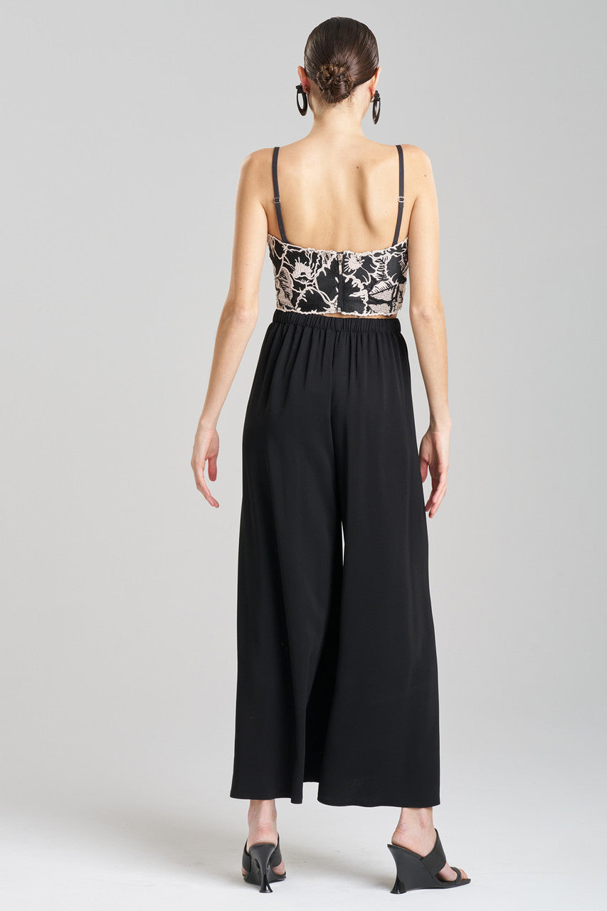 Buy Cote D'Azur Embroidered Lace Bustier in Cream/Black Online Cream/Black