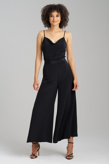 Buy Couture Silk Crepe Palazzo Pants in Black Online Black