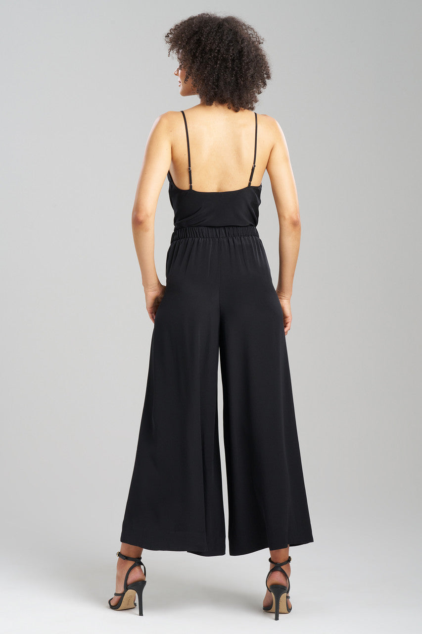 Buy Couture Silk Crepe Palazzo Pants in Black Online Black