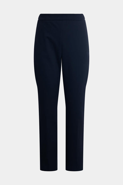 Techno Crepe Side Zip Ankle Pants Black