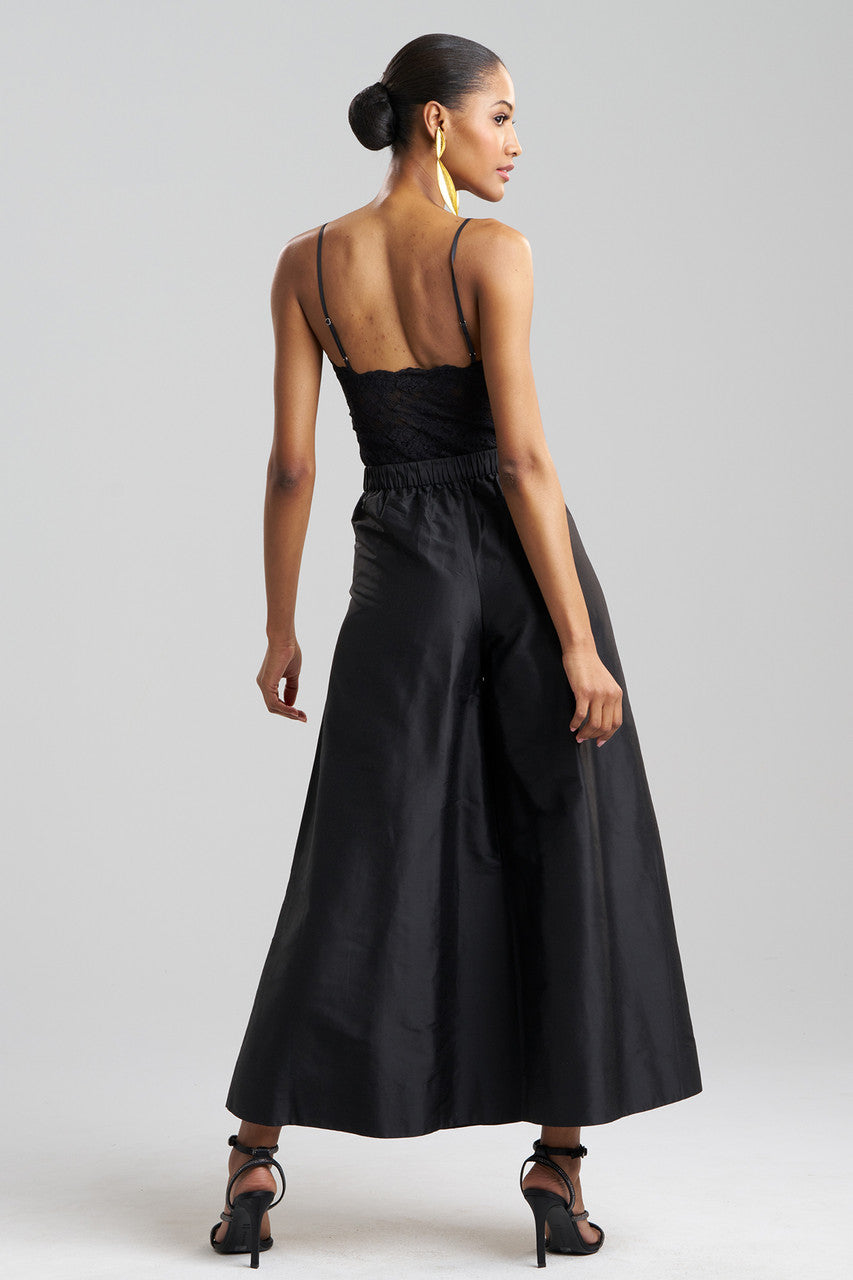 Buy Couture Silk Dupioni Palazzo Pants in Black Online Black