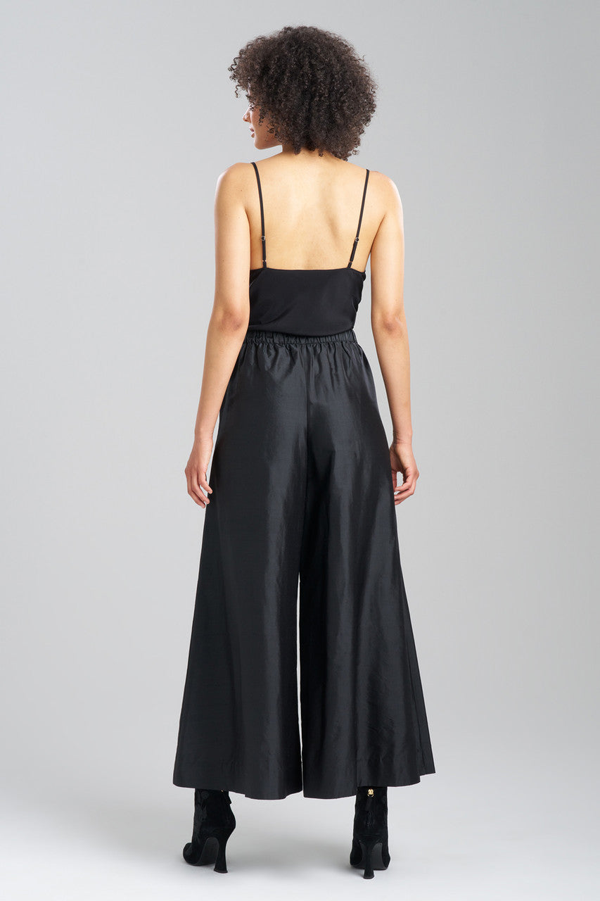 Buy Couture Silk Dupioni Palazzo Pants in Black Online Black