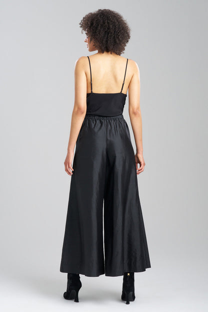 Buy Couture Silk Dupioni Palazzo Pants in Black Online Black