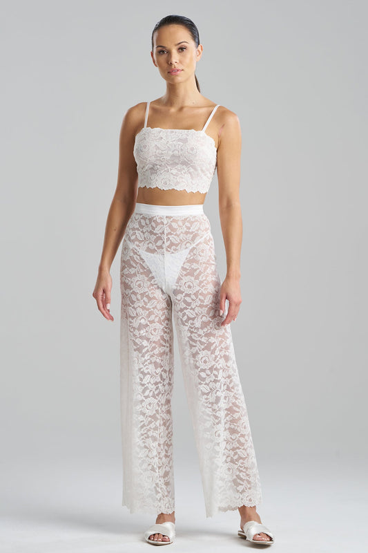 Peony Allover Lace Pants Warm White