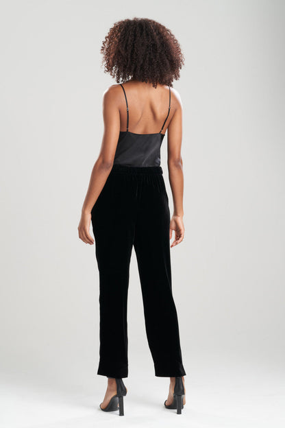 Buy Velvet Pull On Pants in Black Online Black