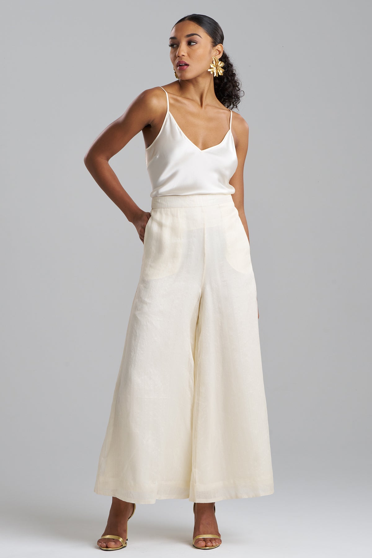 Couture Piña Palazzo Pants Natural
