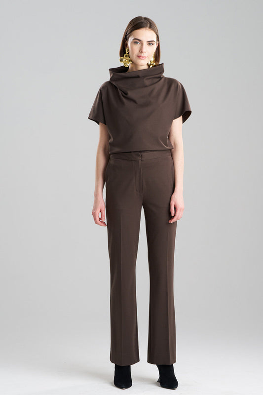 Buy Compact Knit Trousers in Espresso Online Espresso