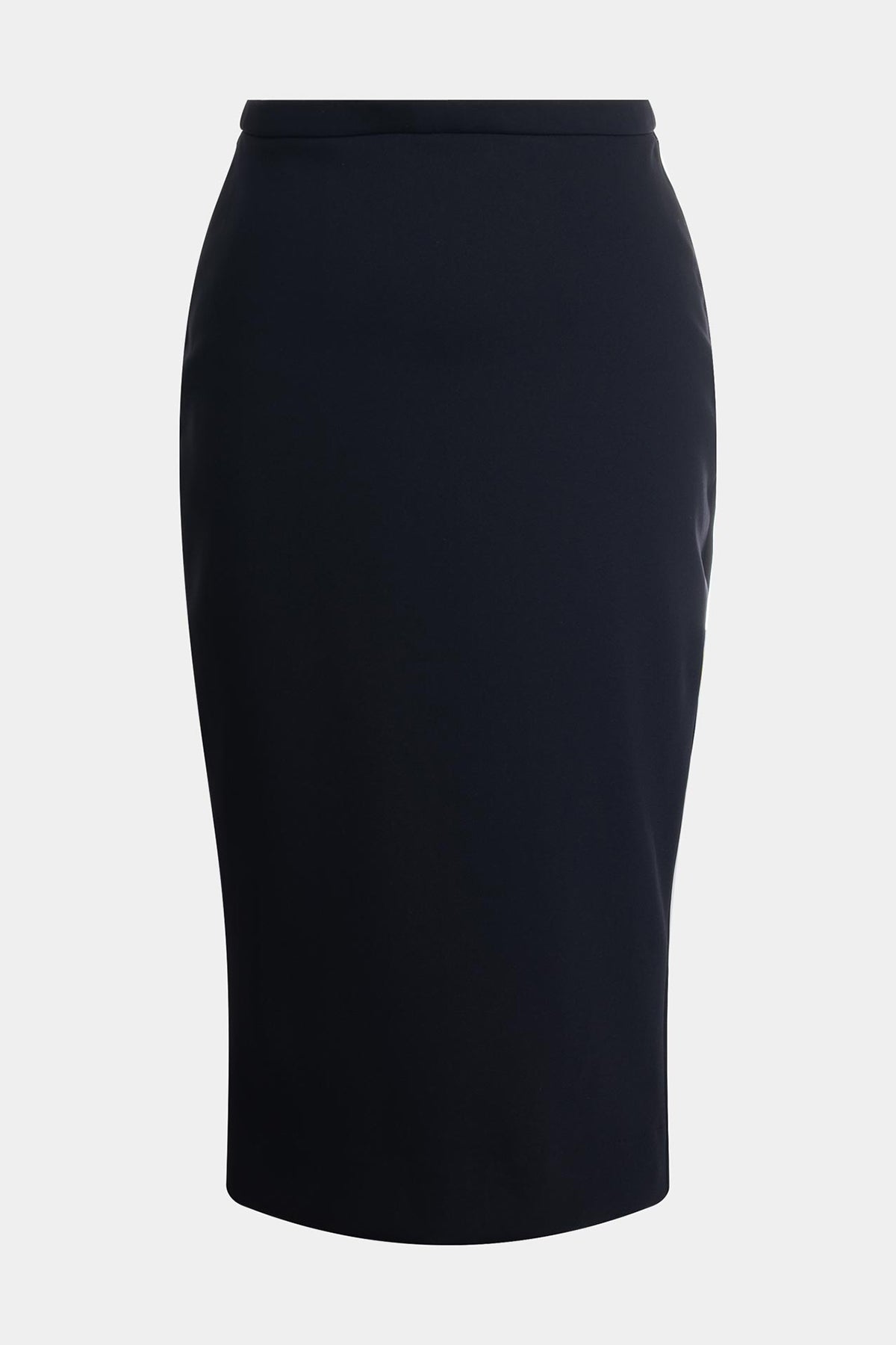 Techno Crepe Pencil Skirt Black