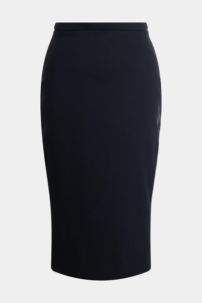 Techno Crepe Pencil Skirt Black