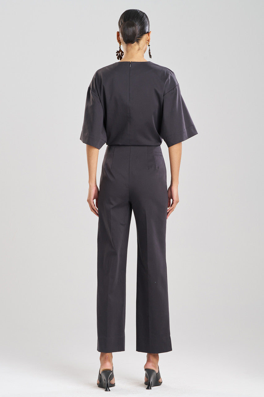 Buy Cotton Chino Straight Leg Pants in Black Online Black