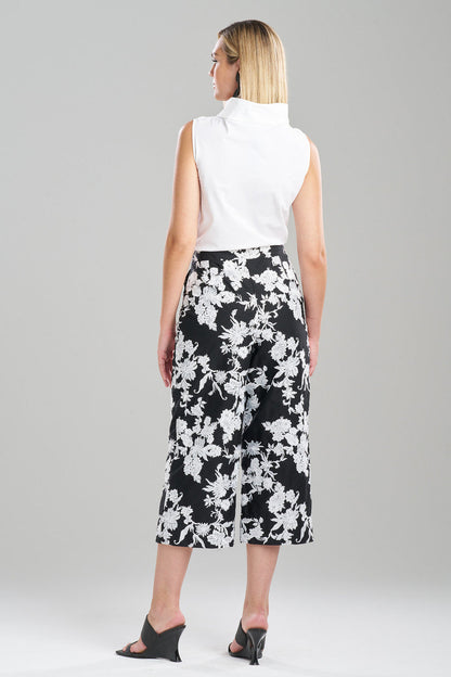 Buy Tangier Embroidered Cotton Pants in Black/White Online Black/White
