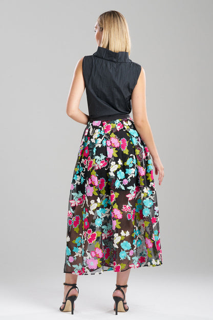 Buy Tangier Embroidered Tulle Maxi Skirt in Black Multi Online Black Multi