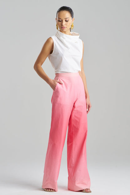 Akari Cotton Pull On Pants Flamingo