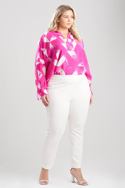 Buy Light Weight Ponte Slim Pants in Snow Online Snow