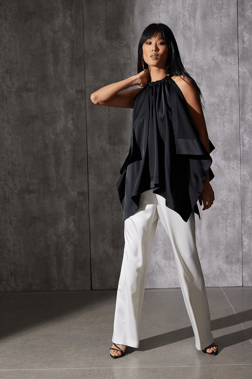 Buy Luxe Charmeuse Pants in Warm White Online Warm White