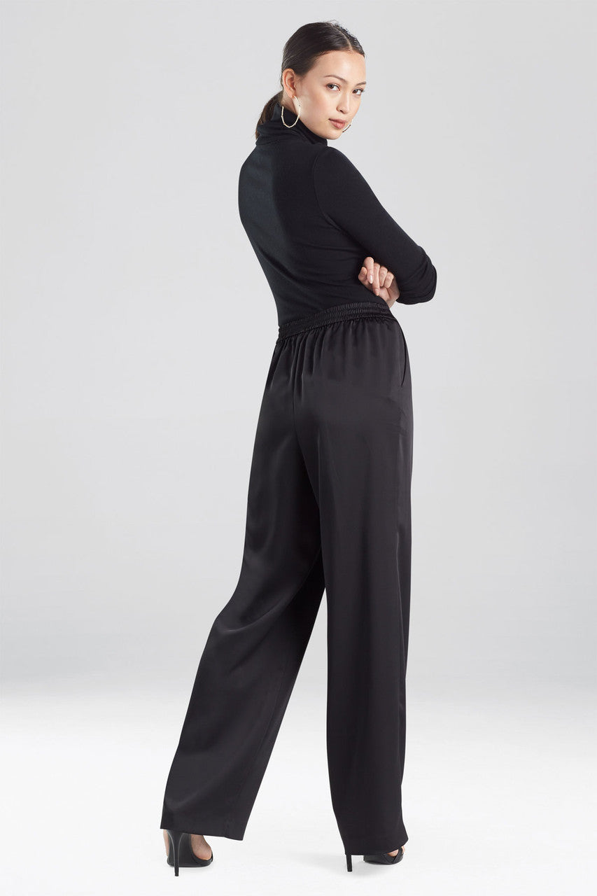 Buy Luxe Charmeuse Pants in Black Online Black