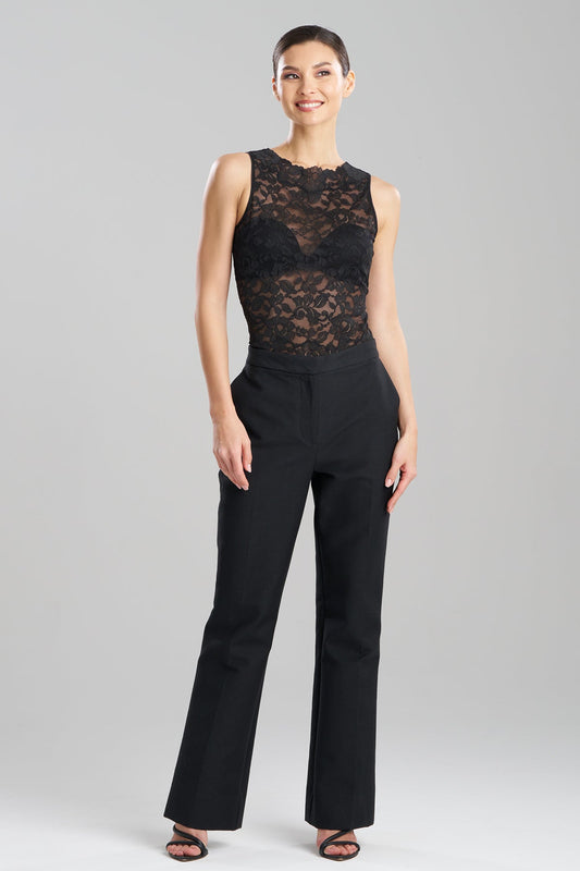 Canvas Cotton Trousers Black
