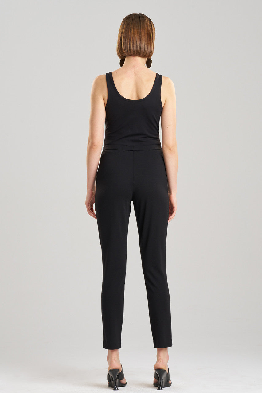 Buy Light Weight Ponte Straight Leg Pants in Black Online Black