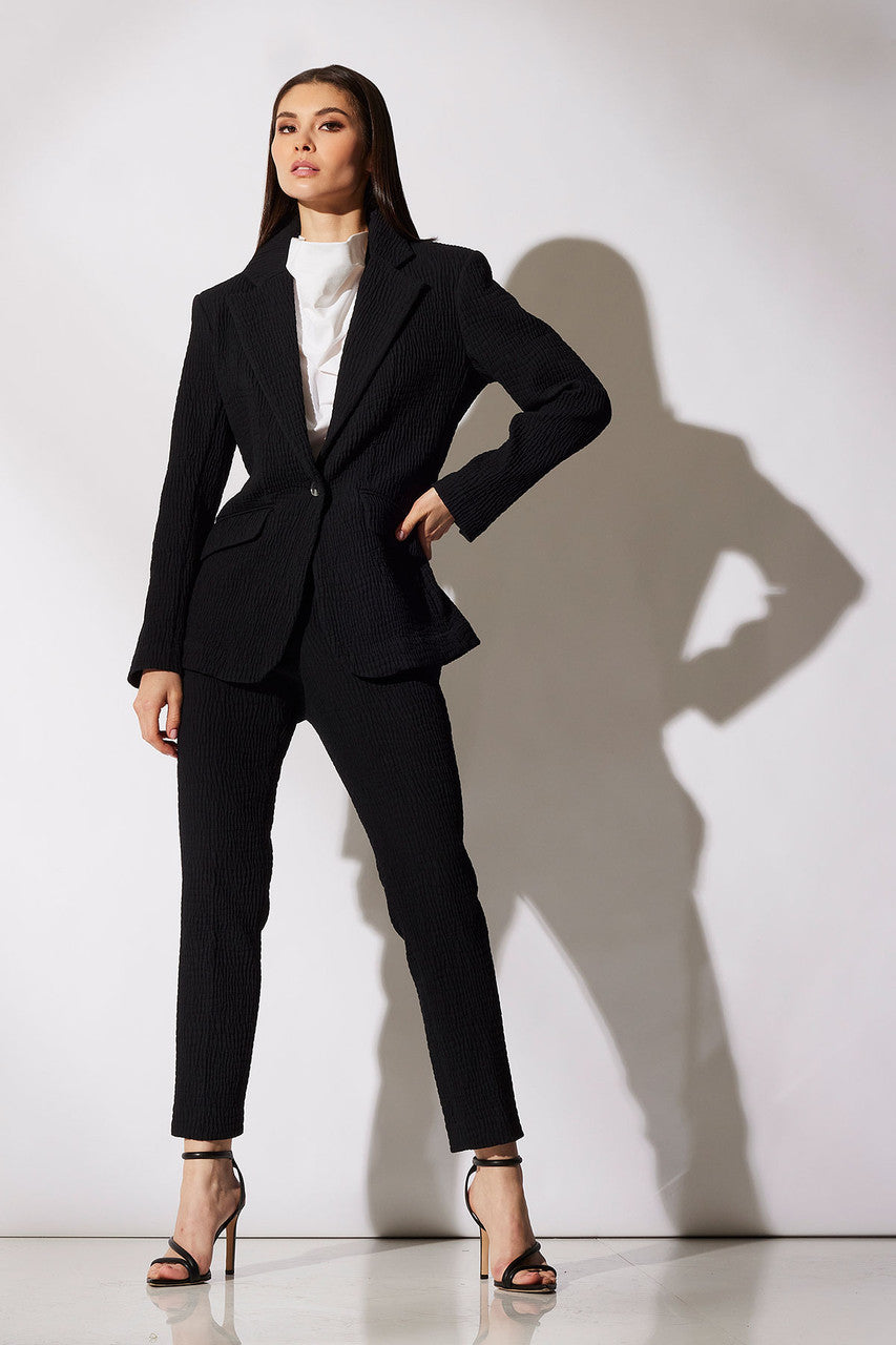 Buy Compact Knit Pants in Black Online Black