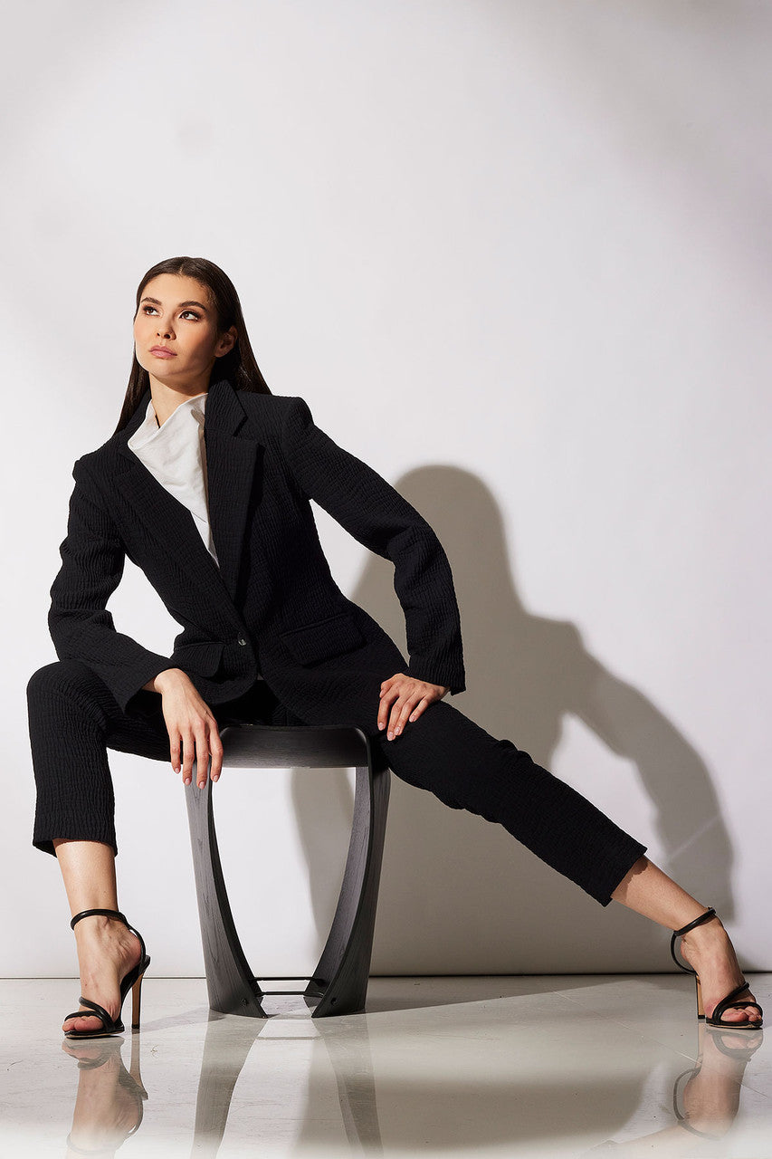 Buy Compact Knit Pants in Black Online Black