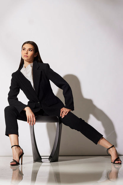 Buy Compact Knit Pants in Black Online Black