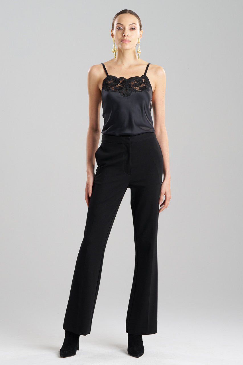 Buy Compact Knit Trousers in Black Online Black