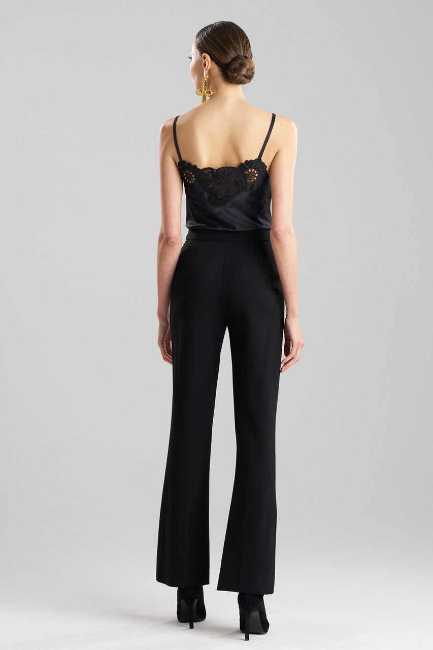 Buy Compact Knit Trousers in Black Online Black