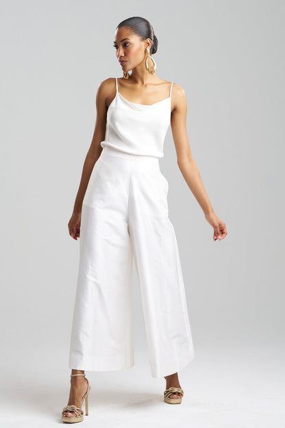 Buy Couture Silk Dupioni Palazzo Pants in White Online White