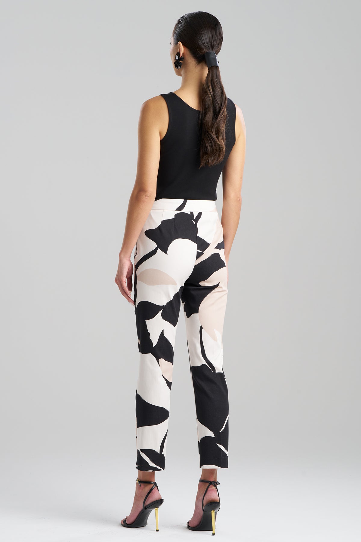 Nishi Cotton Side Zip Ankle Pants Neutral