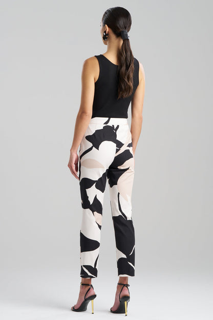 Nishi Cotton Side Zip Ankle Pants Neutral