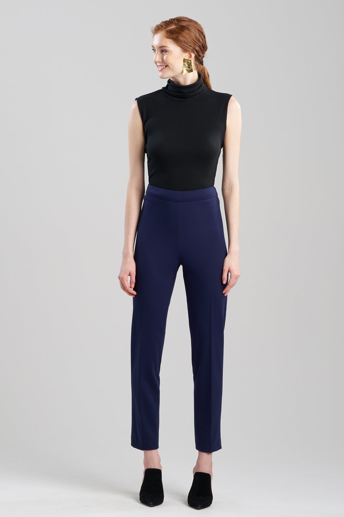 Compact Knit Pants Midnight Navy