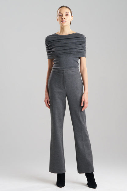 Buy Double Jersey Trousers in Charcoal Online Charcoal