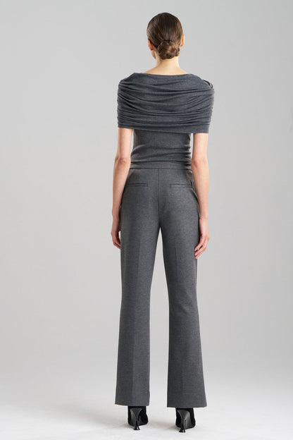 Buy Double Jersey Trousers in Charcoal Online Charcoal