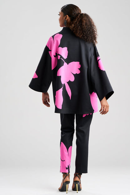 Peony Cotton Chino Coat Fresh Pink/Black