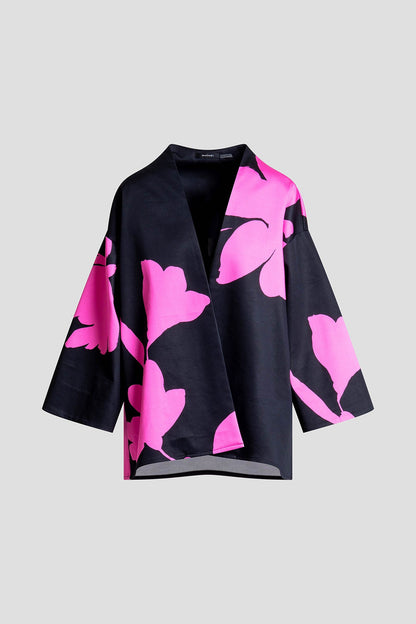 Peony Cotton Chino Coat Fresh Pink/Black